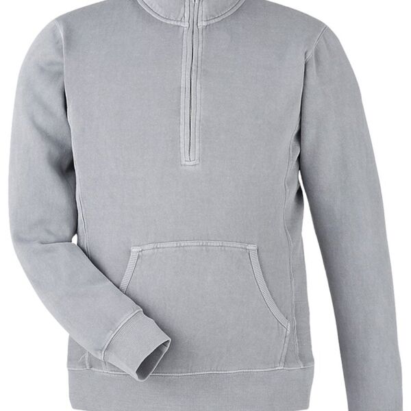 Pigment-Dyed Fleece Quarter-Zip Pullover Thumbnail