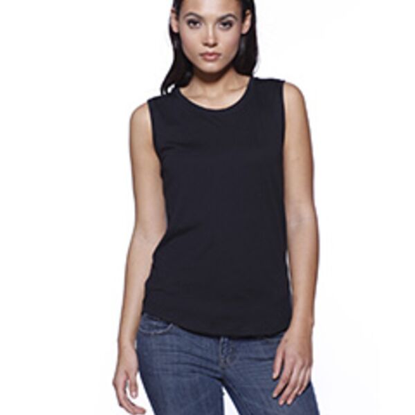 Ladies' CVC Sleeveless T-shirt Thumbnail