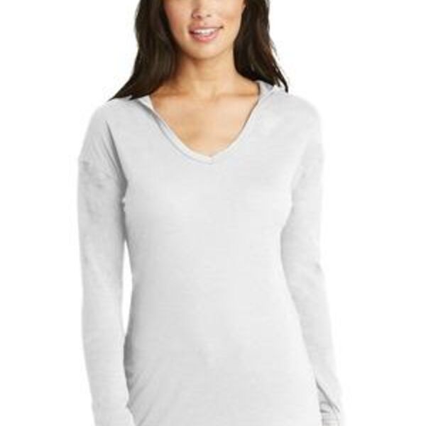 Ladies Tri Blend Performance Pullover Hoodie Tee Thumbnail